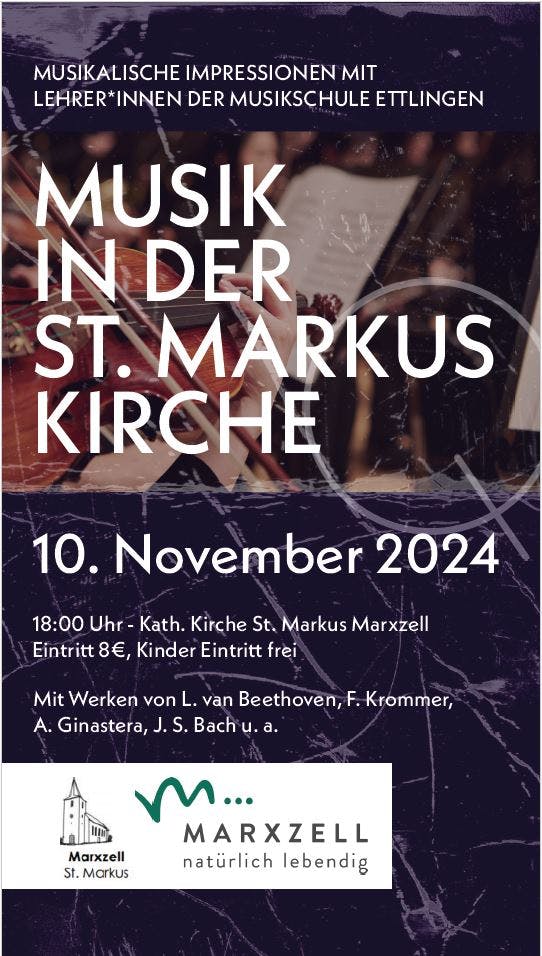 Plakat zum Konzert "Musikalische Impressionen im Herbst" 2024